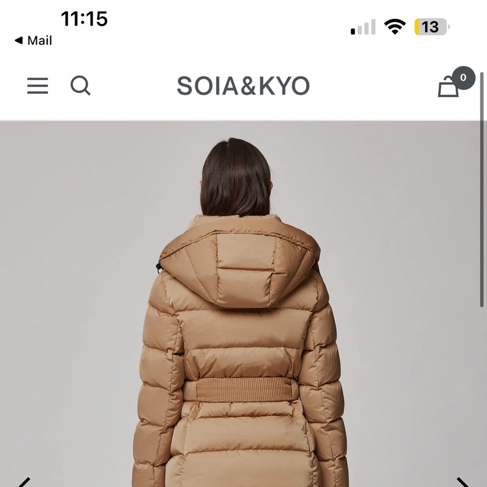 NWT Soia & Kyo Gianna jacket - amazing quality and super warm - Picture 7 of 11